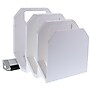 Bostitch Konnect™ Plastic 3-Slot File Organizer, Stackable, 7.3", White (KT-3FOLDER-WHT)~#|#~sp31533651_sc7