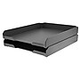 Bostitch Konnect Front Loading Stackable Letter Tray, Letter Size, Charcoal Gray (KT-TRAY-GRAY)~#|#~sp31533672_sc7