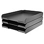 Bostitch Konnect Front Loading Stackable Letter Tray, Letter Size, Charcoal Gray (KT-TRAY-GRAY)~#|#~sp31533673_sc7