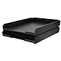 Bostitch Konnect Front Loading Stackable Letter Tray, Letter Size, Black (KT-TRAY-BLK)~#|#~sp31535011_sc7
