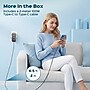 Turonic Wall Charger GaN Charging Station, 100W, 6.5ft, Black (BZ-A075)~#|#~sp315516886_sc7