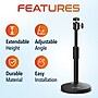 Delton T301 360° Webcam Stand, Camera Stand for Video Calls/Streaming/Recording, Black (DCT301)~#|#~sp315550239_sc7