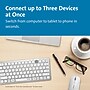 Kensington Multi-Device Dual Wireless Compact Keyboard, Silver (K75504US)~#|#~sp315550273_sc7