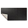 Fellowes Faux Leather Dual Sided Desk Pad, 31.5" x 15.75", Black/Gray (100141770)~#|#~sp316311084_sc7