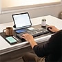 Fellowes Faux Leather Dual Sided Desk Pad, 31.5" x 15.75", Black/Gray (100141770)~#|#~sp316311091_sc7