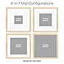 Excello Brands 12" x 12" MDF Square Triple Matted Picture Frame, Ash Wood (PF-TM1212-ASH)~#|#~sp316603896_sc7