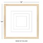 Excello Brands 12" x 12" MDF Square Triple Matted Picture Frame, Ash Wood (PF-TM1212-ASH)~#|#~sp316603898_sc7