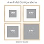 Excello Brands 18" x 18" MDF Square Triple Matted Picture Frame, Ash Wood (PF-TM1818-ASH)~#|#~sp316603994_sc7