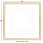 Excello Brands 18" x 18" MDF Square Triple Matted Picture Frame, Ash Wood (PF-TM1818-ASH)~#|#~sp316603996_sc7