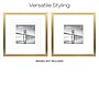 Excello Brands 18" x 18" MDF Square Triple Matted Picture Frame, Brushed Gold (PF-TM1818-GLD)~#|#~sp316604009_sc7