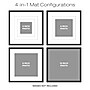 Excello Brands 12" x 12" MDF Square Triple Matted Picture Frame, Black (PF-TM1212-BLK)~#|#~sp316604023_sc7