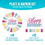 Say Hooray! Birthday Brights Tableware Kit, Serves 16 Guests (DTC0071E2G)~#|#~sp316865919_sc7