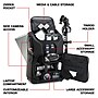 USA GEAR Digital SLR Camera Backpack with Laptop Compartment, Black (GRSLS17100BKWS)~#|#~sp316866238_sc7