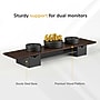 Mount-It! Extra Wide Monitor Riser with Drawers and Shelf, Holds up to 66 lbs., Dark Brown, (MI-7367)~#|#~sp316928496_sc7