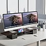 Mount-It! Extra Wide Monitor Riser with Drawers and Shelf, Holds up to 66 lbs., Dark Brown, (MI-7367)~#|#~sp316928500_sc7