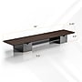 Mount-It! Extra Wide Monitor Riser with Drawers and Shelf, Holds up to 66 lbs., Dark Brown, (MI-7367)~#|#~sp316928502_sc7