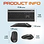 Delton T42 Wireless Keyboard and M42 Optical Mouse Combo, Black (DKBMT42-WB)~#|#~sp317286816_sc7