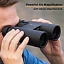 CARSON Makalu 12x50 Full-Size Roof-Prism Binoculars with Strap, Pouch, Caps & Cleaning Cloth, Black (MK-250)~#|#~sp317425507_sc7