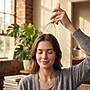 Brookstone Handheld Scalp Massager, Brown (WL1175-CMA)~#|#~sp317782673_sc7