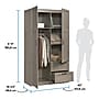 Sauder Select 71"H Storage Armoire, 2 Drawers, Silver Sycamore (426126)~#|#~sp317807137_sc7