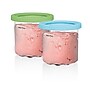 Ninja Creami Pints and Colored Lids, 16 oz., Clear, 2/Pack (XSKPLID2CD)~#|#~sp317808409_sc7