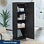 Sauder Select 60"H Storage Cabinet with 3 Shelves, Raven Oak (446897)~#|#~sp317879000_sc7