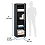 Sauder Select 60"H Storage Cabinet with 3 Shelves, Raven Oak (446897)~#|#~sp317879003_sc7