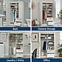 Sauder Select 71"H Storage Armoire, 2 Drawers, White (420495)~#|#~sp317879138_sc7