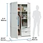 Sauder Select 71"H Storage Armoire, 2 Drawers, White (420495)~#|#~sp317879139_sc7