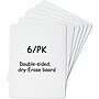 Lorell Double Sided Melamine Handheld Dry-Erase Whiteboard, 8.75” x 11.75”, 6 Pack/Carton (LLR43910CT)~#|#~sp317905316_sc7