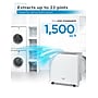 Black & Decker 22-Pint Portable Dehumidifier, 2-Speed, Covers up to 1500 Sq. Ft., White (BDM22WCDA)~#|#~sp317964600_sc7