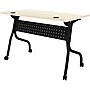 Lorell 48" W x 23.60" D Foldable Training Room Table, Melamine, With Wheels, Modern Elm (LLR66377)~#|#~sp317965755_sc7