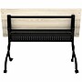 Lorell 60" W x 23.60" D Foldable Training Room Table, Melamine, With Wheels, Modern Elm (LLR66376)~#|#~sp317965762_sc7