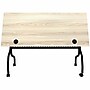 Lorell 60" W x 23.60" D Foldable Training Room Table, Melamine, With Wheels, Modern Elm (LLR66376)~#|#~sp317965767_sc7