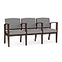 Lesro Amherst Wood 3-Seat Tandem Seating, Chambray Grey (AW3103.WRW-01CHGY)~#|#~sp318266584_sc7
