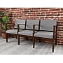 Lesro Amherst Wood 3-Seat Tandem Seating, Chambray Grey (AW3103.WRW-01CHGY)~#|#~sp318266585_sc7