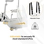 Mount-It! MedHub Space-Saving Adjustable CPU Mount for Mobile Medical Carts, Fits 4.8"- 8.3" CPUs, 22 lbs. Capacity (MI-16051)~#|#~sp318269984_sc7