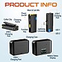 Delton M27 Two Wireless Lavalier Microphones and iPhone/iPad Lightning Receiver, Black (DLM27L)~#|#~sp318270349_sc7