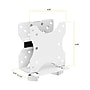 Mount-It! MedHub Adjustable Mini CPU Mount for Wall and Mobile Medical Workstations, 0.67"-2.8" Width, 11 lb Capacity (MI-16052)~#|#~sp318409016_sc7