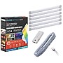 PureOptics LED Push Wire Matter Certified Smart Under Cabinet Lighting Kit, (6) 12" Bars (LEDUC12-6CCTPW-ACK)~#|#~sp318480768_sc7