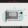 Magic Chef 0.7-cu. Ft. Retro Countertop Microwave & Food Cover, Green (KITMCPBTH07)~#|#~sp319071051_sc7