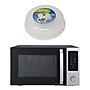 Magic Chef 1- cu. Ft. Countertop Microwave with Air Fryer & Food Cover, Stainless Steel/Black(KITMCPBTH01)~#|#~sp319071114_sc7