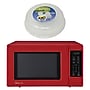 Magic Chef 0.9- cu. Ft. Digital Touch Countertop Microwave & Food Cover, Red (KITMCPBTH13)~#|#~sp319071201_sc7