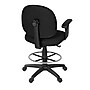 Regency Comfort Series Fabric Drafting Chair with Footrest and Lumbar Support, Black (105-AA-DK-BK)~#|#~sp319324758_sc7