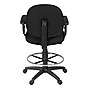 Regency Comfort Series Fabric Drafting Chair with Footrest and Lumbar Support, Black (105-AA-DK-BK)~#|#~sp319324760_sc7