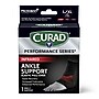 Curad Performance Series Infrared Elastic Ankle Support, L/XL, Black, 4/Carton(CURIM26101LX)~#|#~sp319742539_sc7
