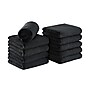 Hospeco Microfiber Multipurpose Towels, 16"x 27", Black, 5 Towels/pack - 12 packs/case / (M915117BK)~#|#~sp320330594_sc7