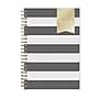 2027 Blue Sky Day Designer 5" x 8" Weekly & Monthly Planner, Rugby Stripe Black (163808)~#|#~sp320330944_sc7