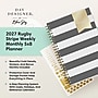 2027 Blue Sky Day Designer 5" x 8" Weekly & Monthly Planner, Rugby Stripe Black (163808)~#|#~sp320330949_sc7