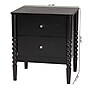 Baxton Studio Lucera 24" H Wood Bobbin Nightstand, Black (257-14122-HiT)~#|#~sp320331474_sc7